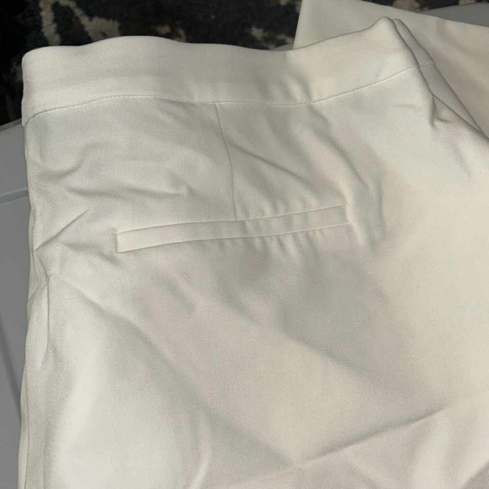 NWT Alfani Straight Leg Comfort Waist Ivory colored pants - Picture 7 of 7